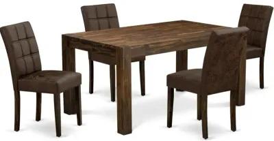 5 Piece Dinner Table Set consists A Kitchen Table