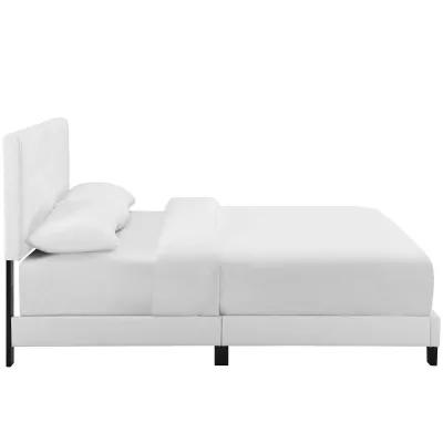 Modway - Melanie King Tufted Button Upholstered Fabric Platform Bed