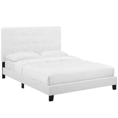 Modway - Melanie King Tufted Button Upholstered Fabric Platform Bed