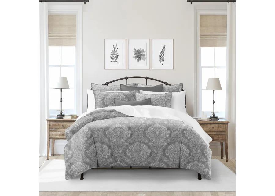 6ix Tailors Fine Linens Ophelia Gray Comforter Set