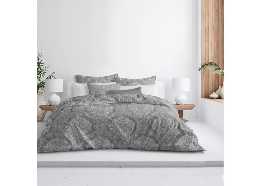 6ix Tailors Fine Linens Ophelia Gray Comforter Set