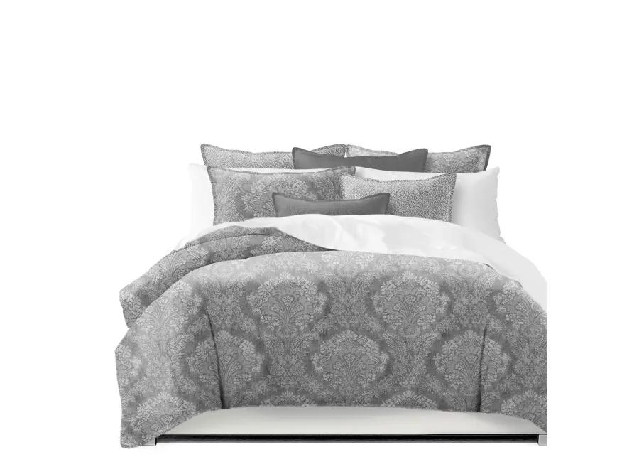 6ix Tailors Fine Linens Ophelia Gray Comforter Set