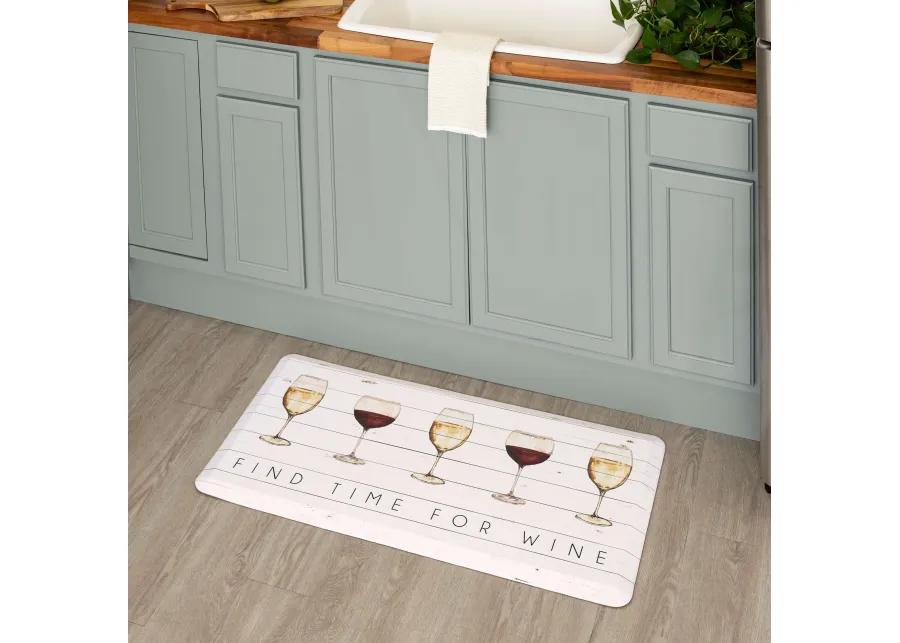 Time For Wine Multi 1' 8" x 3' 6" Door Mat