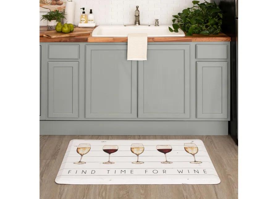 Time For Wine Multi 1' 8" x 3' 6" Door Mat