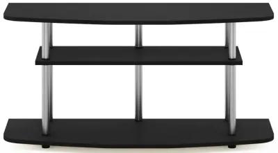 Furinno Furinno Frans Turn-N-Tube 3-Tier TV Stand for TV up to 46, Black Oak