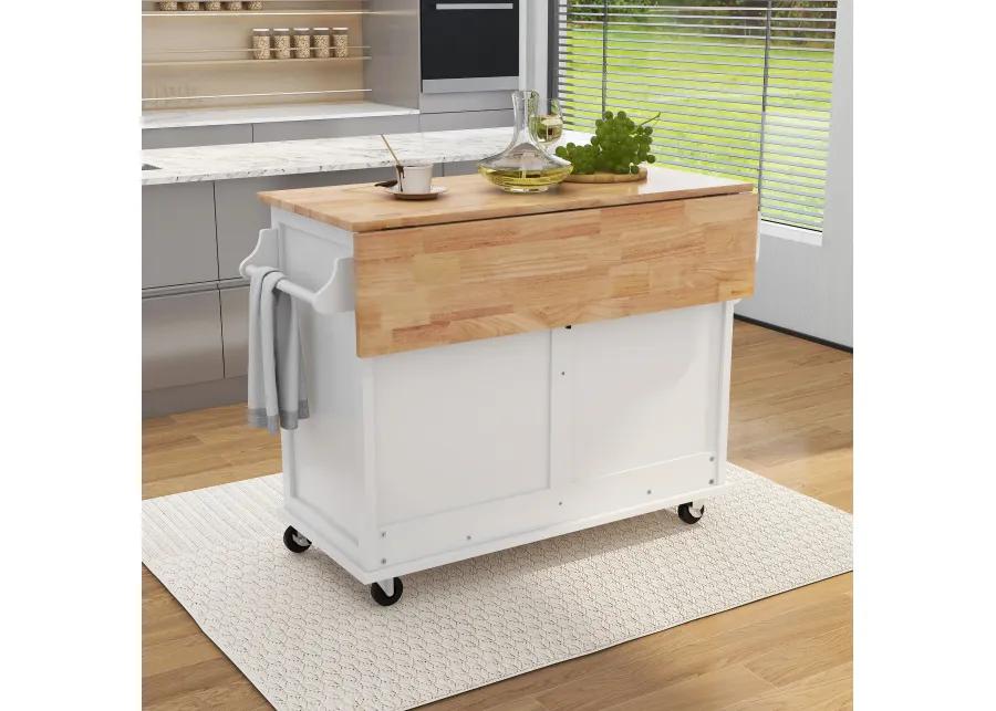 Merax Kitchen Island Cart