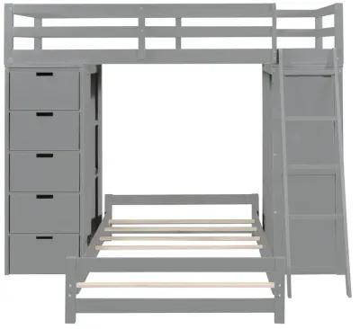 Merax Bunk Bed with LED Light