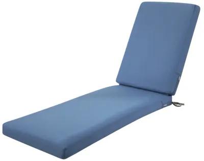 Classic Accessories Ravenna Chaise Lounge Cushion, 72"L x 21"W x 3"Thick, Empire Blue