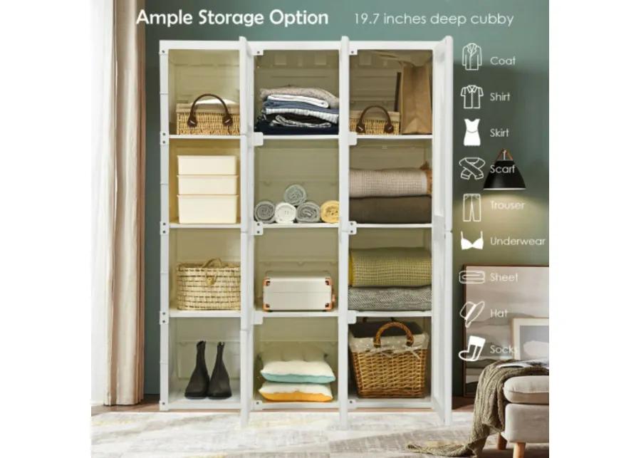 Clothes Foldable Armoire Wardrobe Closet