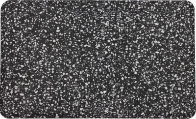 Terrazo Tile Black 1' 8" x 3' 6" Door Mat