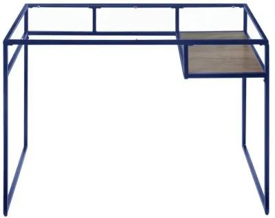 Yasin Desk, Blue & Glass 92586