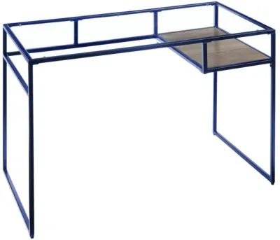 Yasin Desk, Blue & Glass 92586