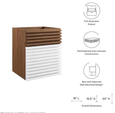 Render 18" Wall-Mount Bathroom Vanity Cabinet