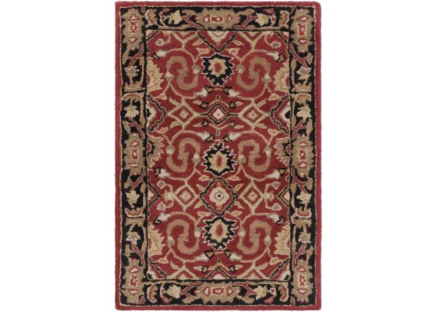 Caesar CAE-1031 4' Round Red Rug