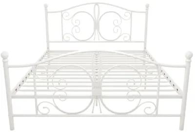 Atwater Living Bradford Metal Bed, White, Full