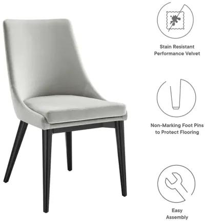 Viscount Accent Performance Velvet Dining Chairs - Set of 2