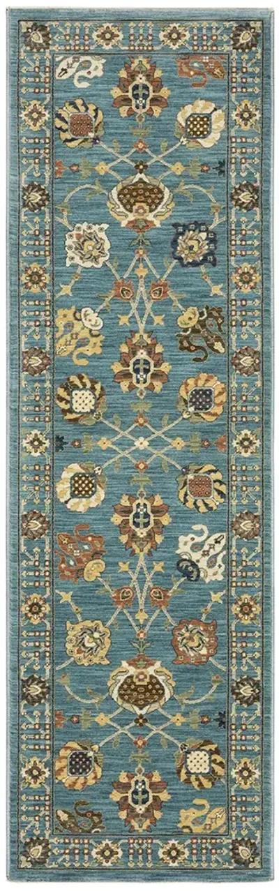 Francesca 2'3" x 7'6" Blue Rug