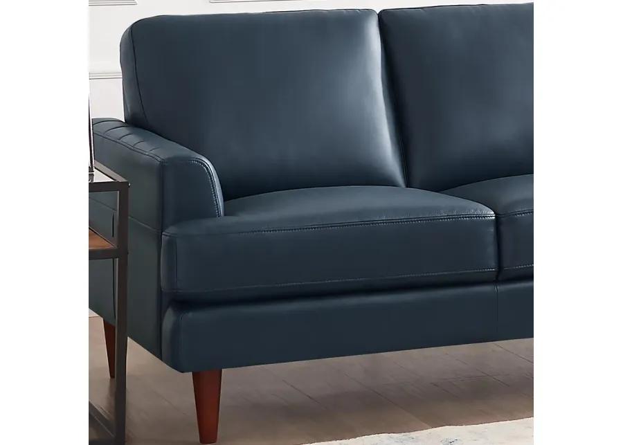 Cassia Top Grain Leather Loveseat