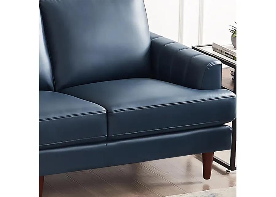 Cassia Top Grain Leather Loveseat