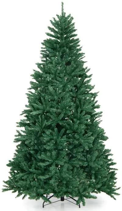 7.5 Feet Artificial Christmas Tree with Folding Metal Stand