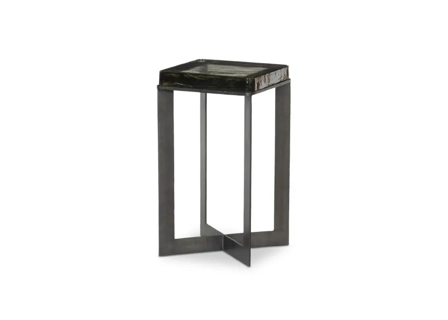 Lennie Cast Glass End Table