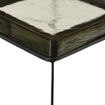 Lennie Cast Glass End Table