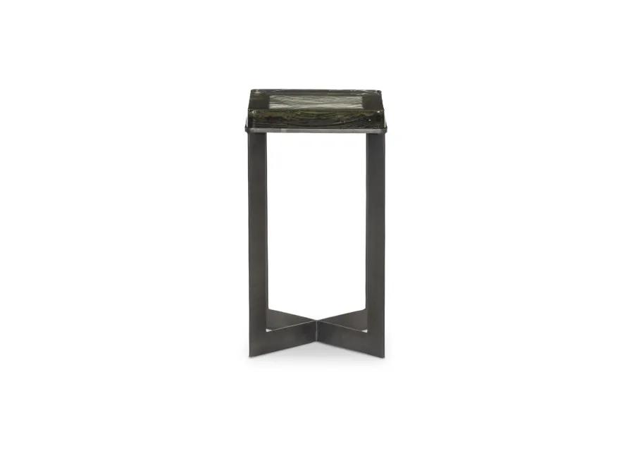 Lennie Cast Glass End Table