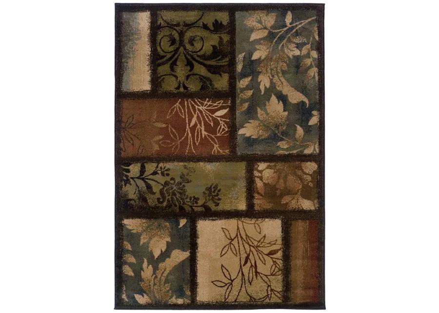 Hudson 1'10" x 3'3" Brown Rug