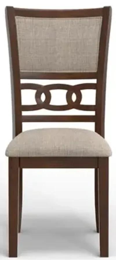 New Classic Furniture Gia 3-Piece 42 Wood Round Dining Set with 2 Chairs in Cherry