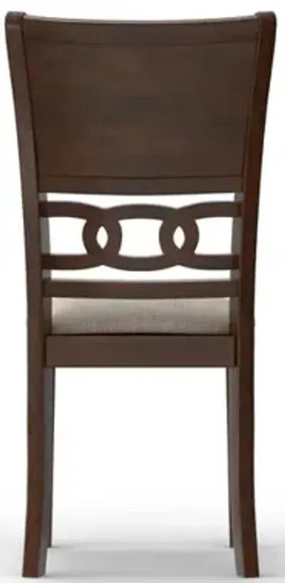 New Classic Furniture Gia 3-Piece 42 Wood Round Dining Set with 2 Chairs in Cherry