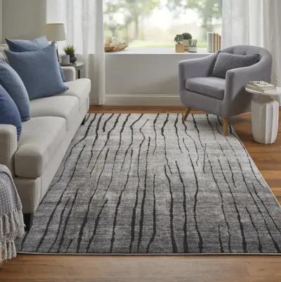 Kano 39LIF Gray/Black/Taupe 4'3" x 6'3" Rug