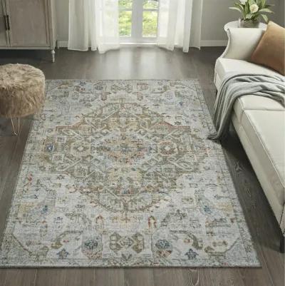 Shaemus Bohemian Medallion Low-Pile Machine-Washable Runner Rug