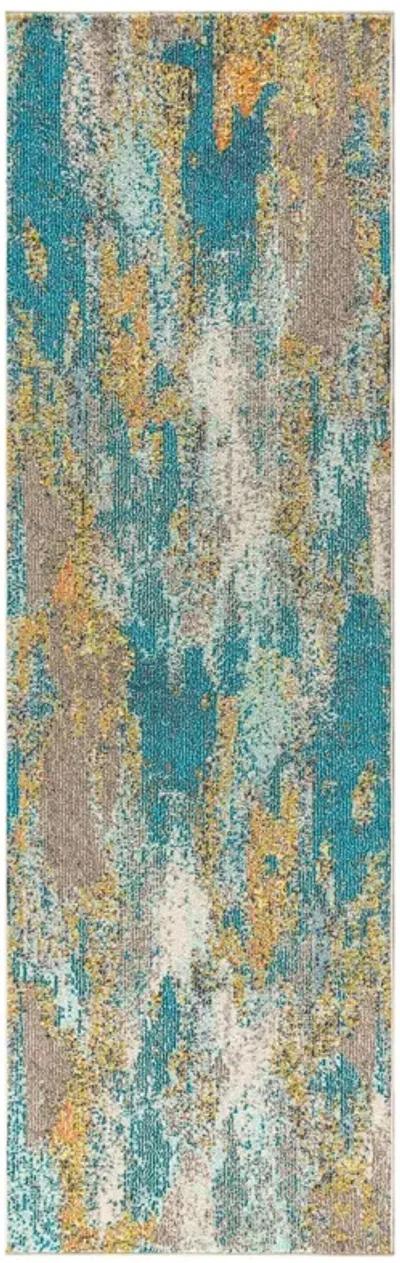 Contemporary Pop Modern Abstract Vintage Waterfall Area Rug