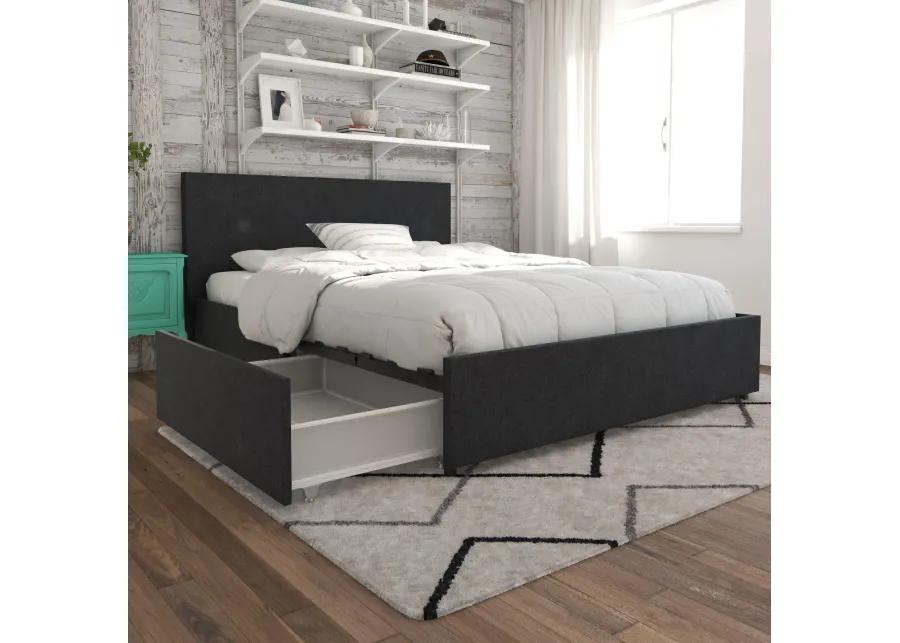 Kelly Upholstered Bed with Storage Drawers