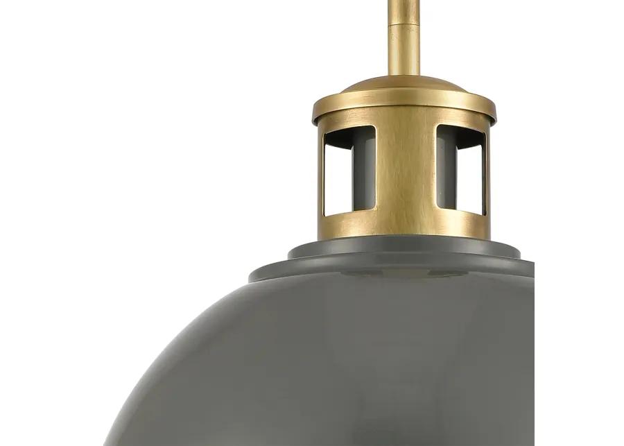 Lyndon 10'' Wide 1-Light Grey Mini Pendant