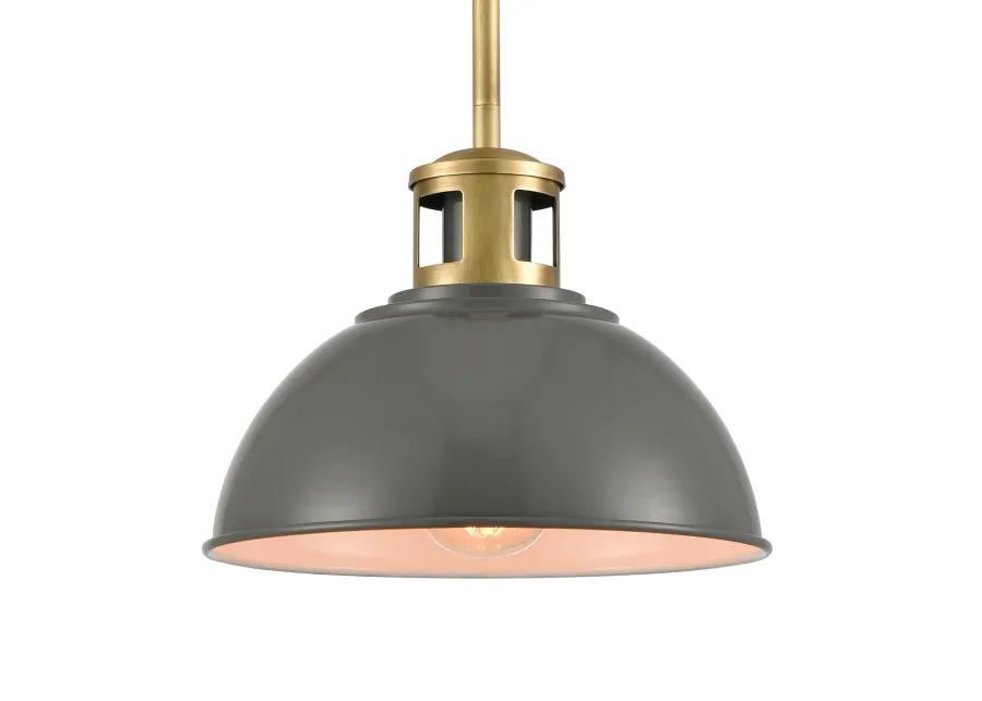 Lyndon 10'' Wide 1-Light Grey Mini Pendant