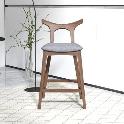 Dora 25" Dark Gray Counter Stool Set of 2