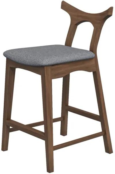 Dora 25" Dark Gray Counter Stool Set of 2