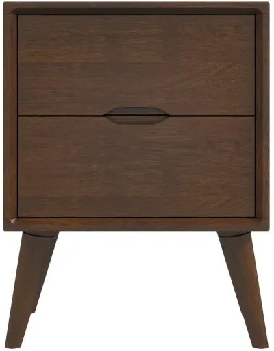 Grace Brown Night Stand with 2 Drawers