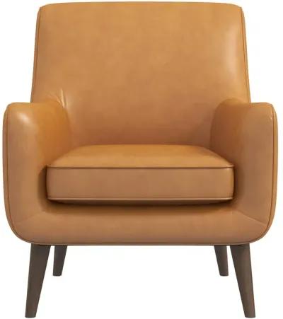 Lexi Tan Leather Lounge Chair