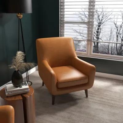 Lexi Tan Leather Lounge Chair