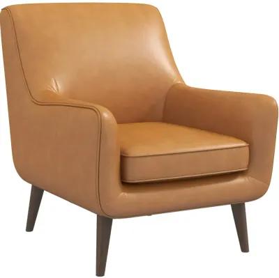 Lexi Tan Leather Lounge Chair