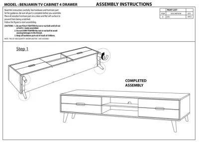 Benjamin Walnut TV Stand