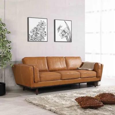 Ferre Tan Leather Sofa