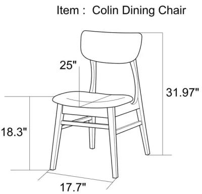 Collins Dining Chair Grey Set of 2