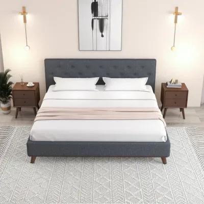 Ashton King Dark Grey Bed