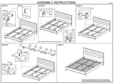 Ashton King Dark Grey Bed