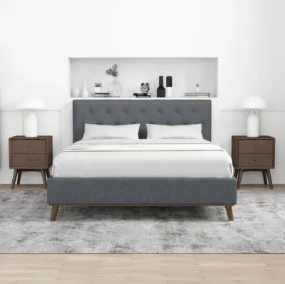 Ashton Queen Dark Gray Bed