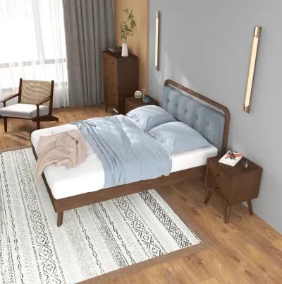 Modern Divani Wood Platform Bed (Queen)