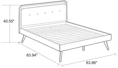 Modern Divani Wood Platform Bed (Queen)